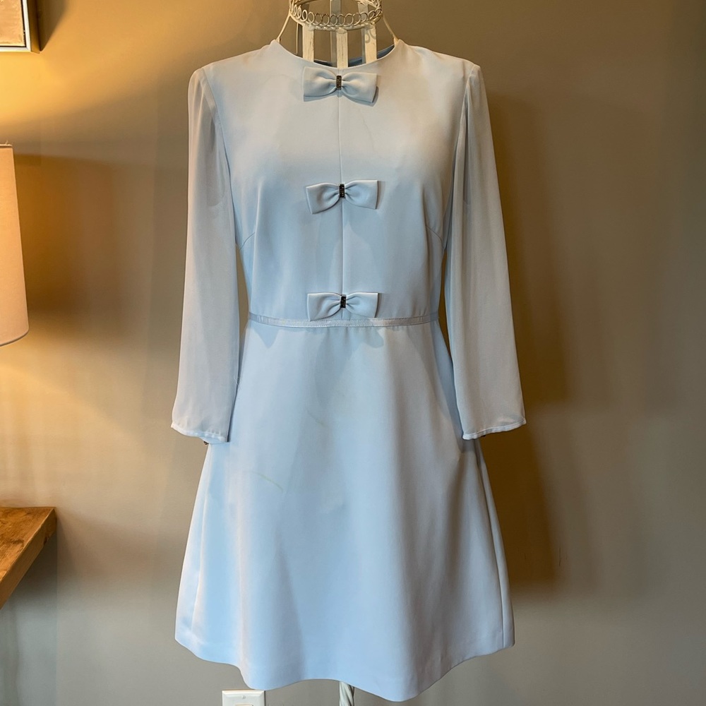 Ted Baker size 1 (US 2) powder blue dress. Stunning on.